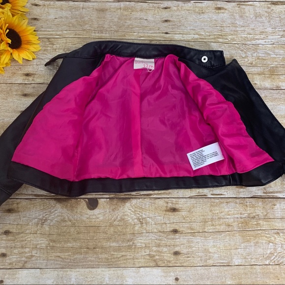 Girls black jacket by Genuine kids. Size 12 months - Picture 6 of 8